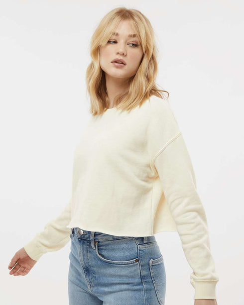 Women's Lightweight Crop Crew Pullover