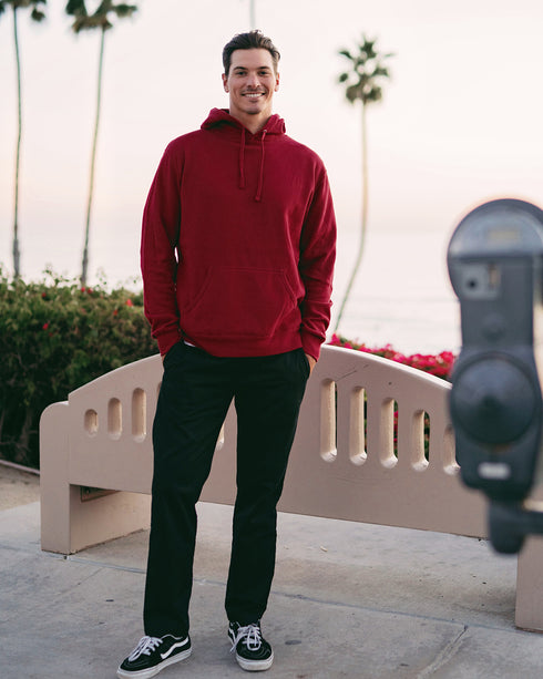 Lightweight Hooded Pullover Sweatshirt