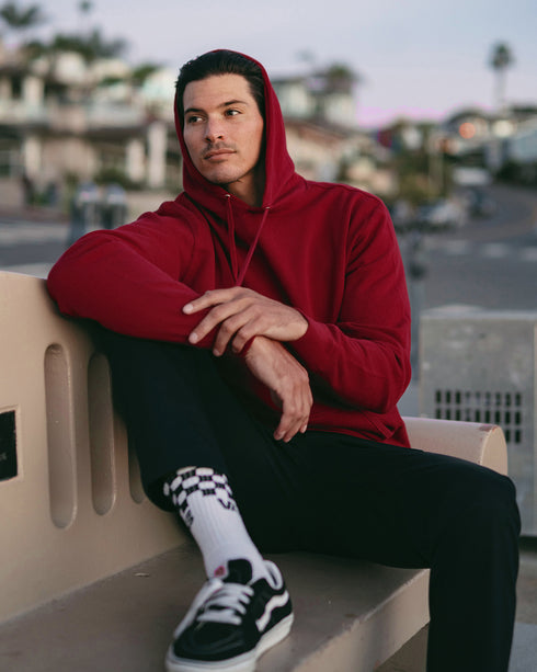 Lightweight Hooded Pullover Sweatshirt