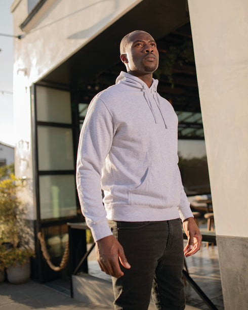 Lightweight Hooded Pullover Sweatshirt