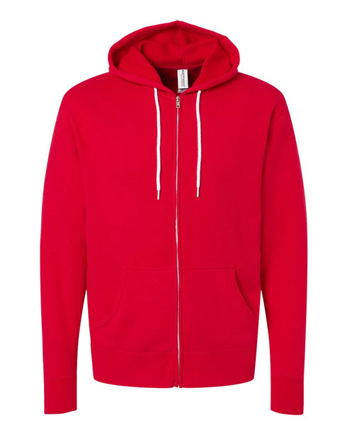 Unisex Lightweight Fitted Zip Hooded Sweatshirt