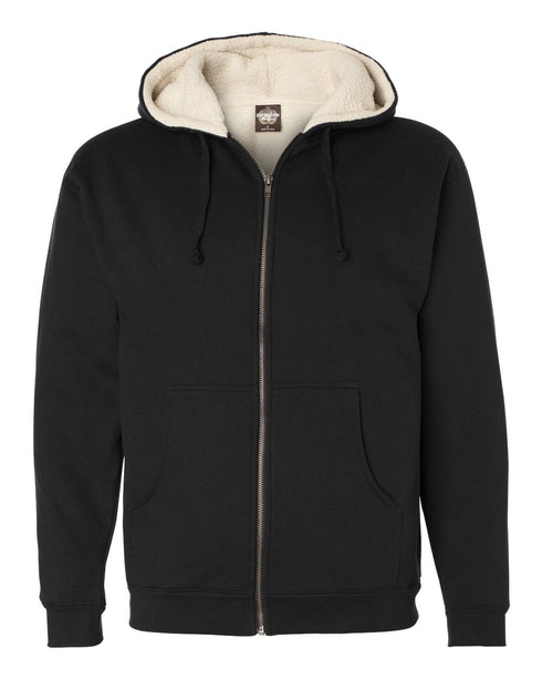 Sherpa Lined Zip Hooded Sweatshirt