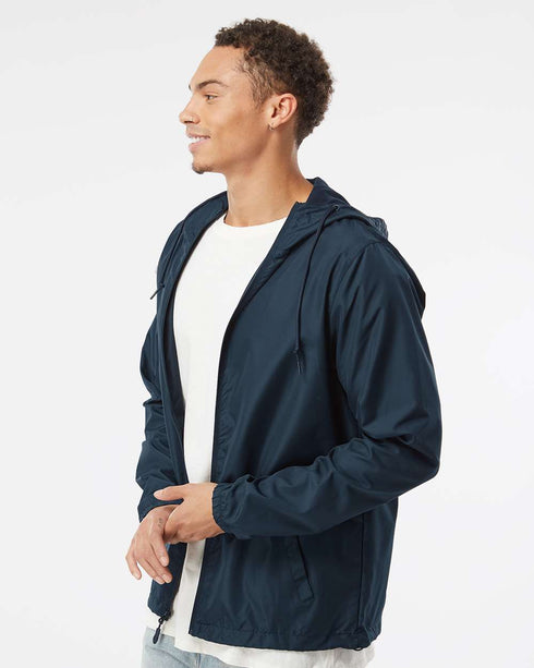 Lightweight Windbreaker Full-Zip Jacket
