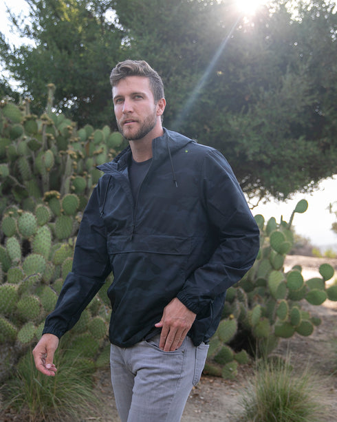 Water Resistant Windbreaker Anorak Jacket