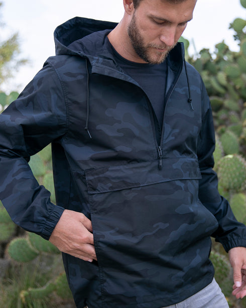 Water Resistant Windbreaker Anorak Jacket