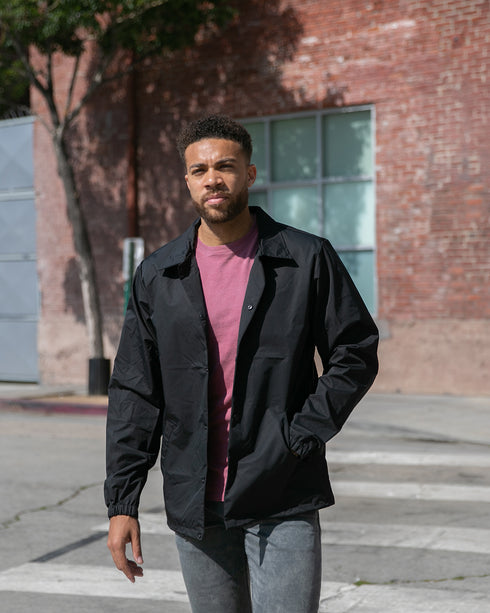 Water Resistant Windbreaker Coaches Jacket