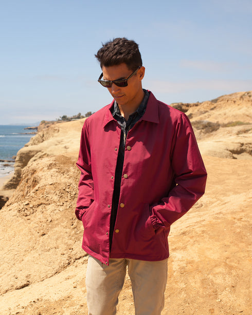 Water Resistant Windbreaker Coaches Jacket