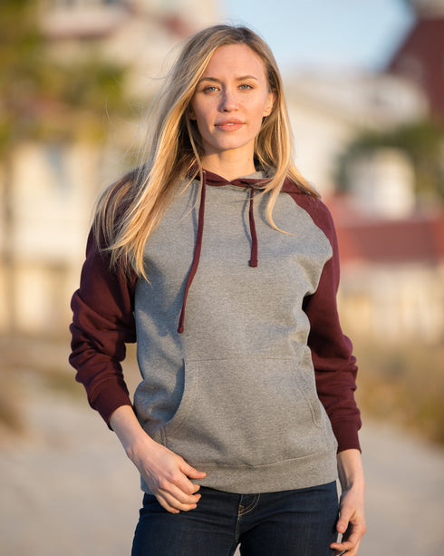 Raglan Hooded Sweatshirt