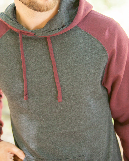 Raglan Hooded Sweatshirt
