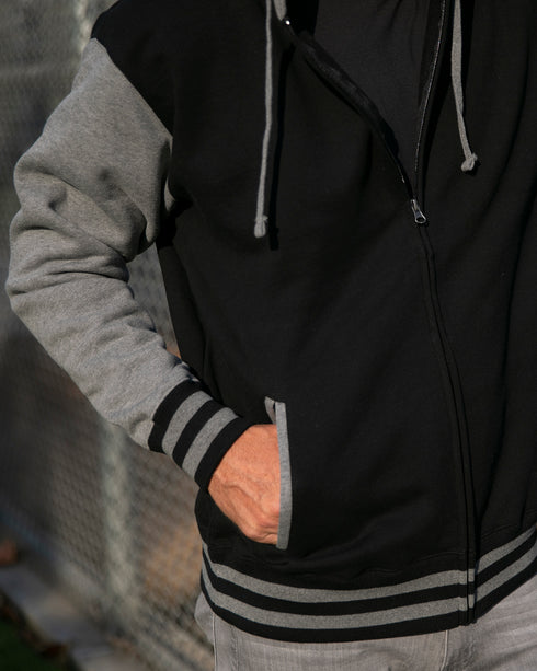 Heavyweight Varsity Full-Zip Hooded Sweatshirt