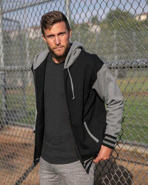 Heavyweight Varsity Full-Zip Hooded Sweatshirt