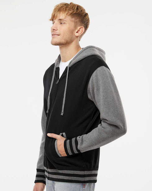 Heavyweight Varsity Full-Zip Hooded Sweatshirt