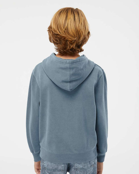 Youth Midweight Pigment Dyed Hooded Pullover