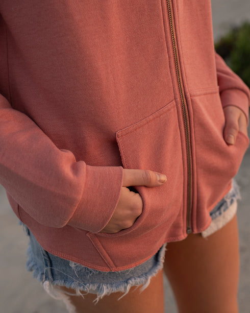 Women's California Wave Wash Full-Zip Hooded Sweatshirt