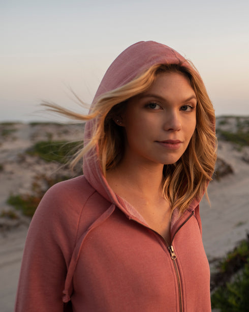 Women's California Wave Wash Full-Zip Hooded Sweatshirt