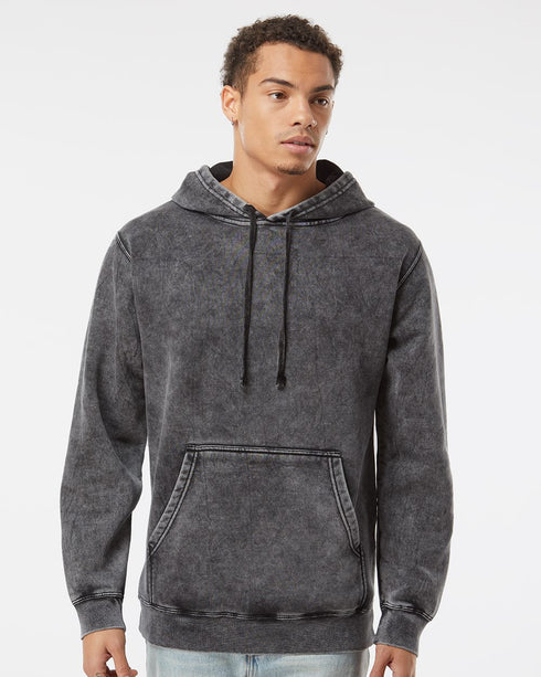 Unisex Midweight Mineral Wash Hooded Pullover