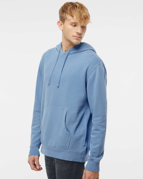 Unisex Midweight Pigment Dyed Hooded Pullover