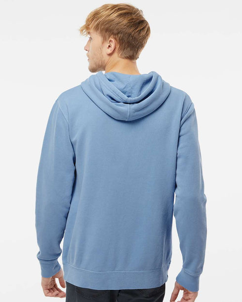 Unisex Midweight Pigment Dyed Hooded Pullover