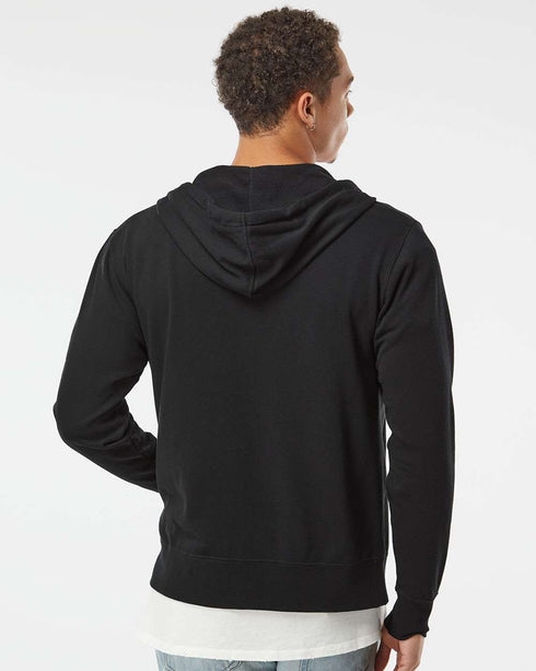 Unisex Heathered French Terry Full-Zip Hooded Sweatshirt (test)