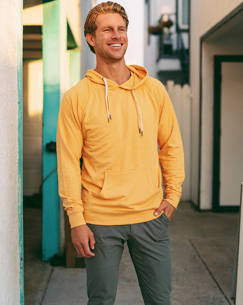 Lightweight Loopback Terry Hooded Sweatshirt