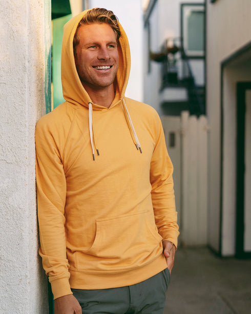 Lightweight Loopback Terry Hooded Sweatshirt