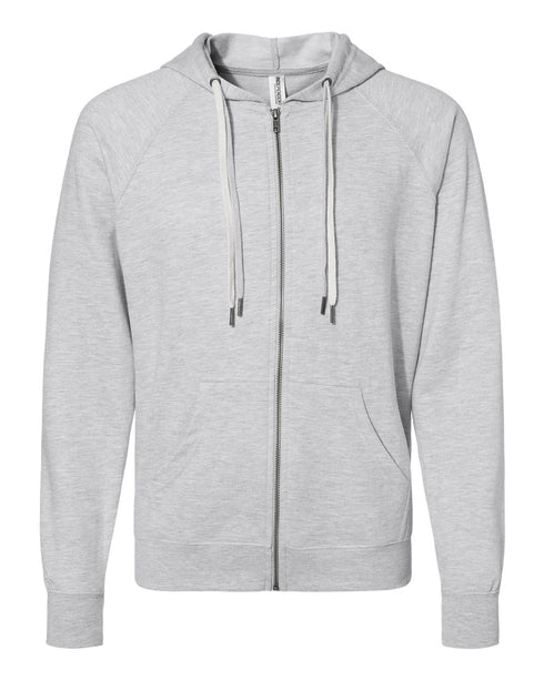 Lightweight Loopback Terry Full-Zip Hooded Sweatshirt