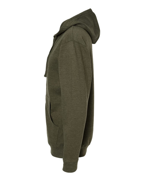 Midweight Full-Zip Hooded Sweatshirt