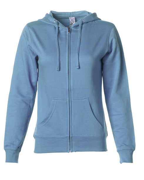 Women's Lightweight Zip Hooded Sweatshirt