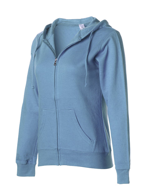 Women's Lightweight Zip Hooded Sweatshirt