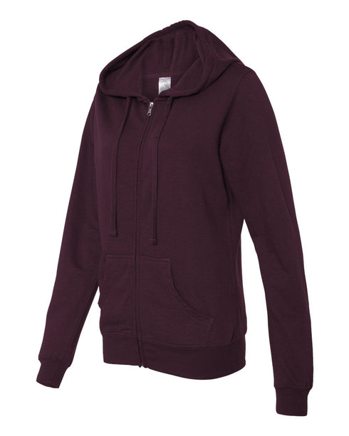 Women's Lightweight Zip Hooded Sweatshirt