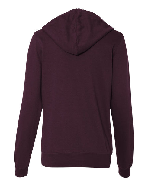 Women's Lightweight Zip Hooded Sweatshirt