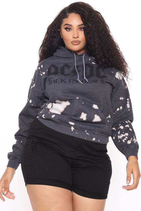 Back In Black ACDC Hoodie - Black/white