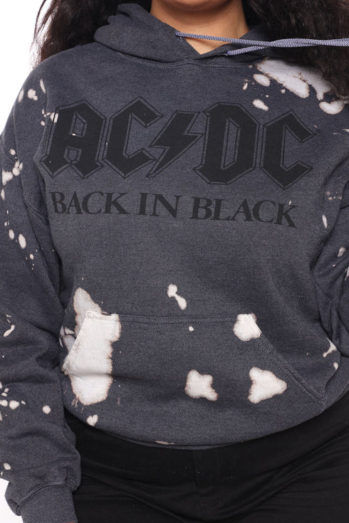 Back In Black ACDC Hoodie - Black/white