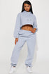 Find Out Fleece Jogger Set - Heather Grey