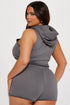 Playing Games French Terry Lounge Top - Charcoal