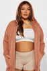 Movies And Chill Oversized Jacket - Mocha