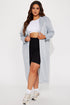 Nonstop Flights Oversized Jacket - Heather Grey
