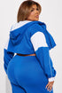 Sofia Color Block Lounge Hoodie - Blue/combo