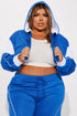 Sofia Color Block Lounge Hoodie - Blue/combo