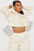 Find Out Fleece Jogger Set - Cream
