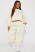 Find Out Fleece Jogger Set - Cream