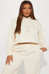 Find Out Fleece Jogger Set - Cream