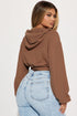 Divine Time Waffle Lounge Hoodie - Brown