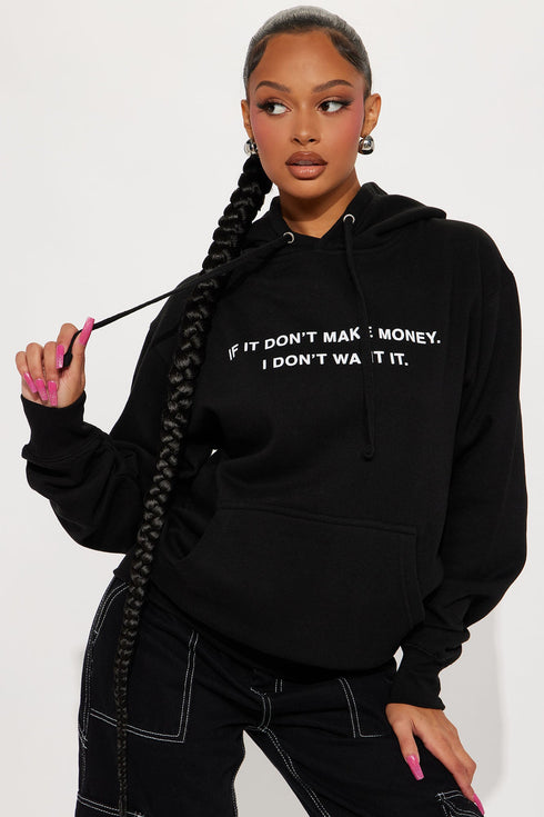 If It Don't Make Money Hoodie - Black