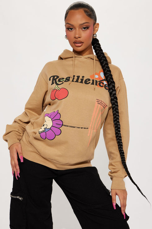 Resilience Graphic Hoodie - Nude