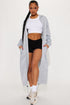 Nonstop Flights Oversized Jacket - Heather Grey