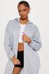 Nonstop Flights Oversized Jacket - Heather Grey