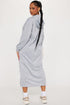 Nonstop Flights Oversized Jacket - Heather Grey