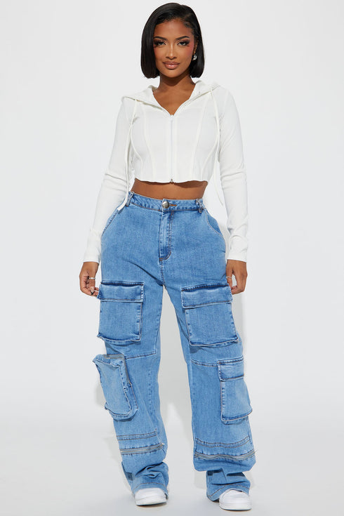 At Your Best Lounge Hoodie - White