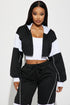 Sofia Color Block Lounge Hoodie - Black/combo